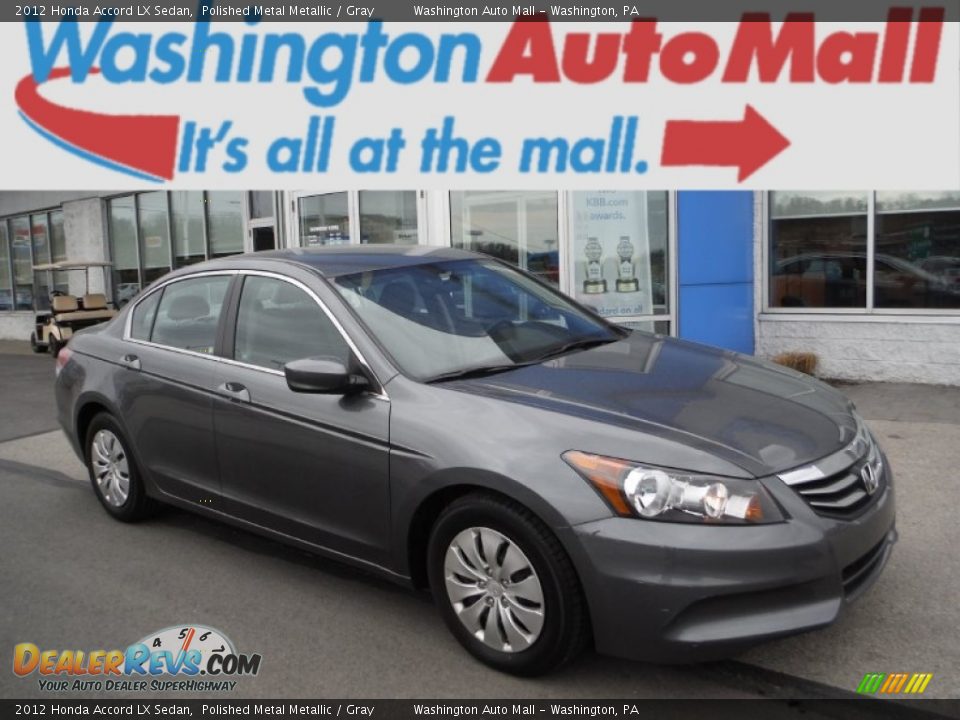 2012 Honda Accord LX Sedan Polished Metal Metallic / Gray Photo #1