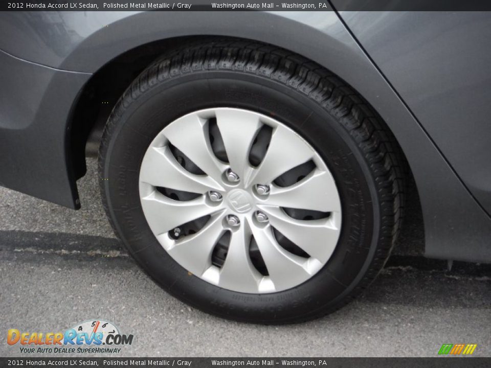 2012 Honda Accord LX Sedan Polished Metal Metallic / Gray Photo #3