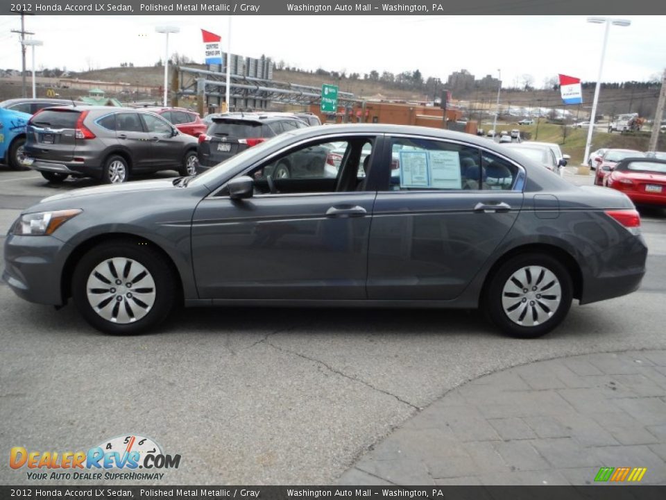 2012 Honda Accord LX Sedan Polished Metal Metallic / Gray Photo #6