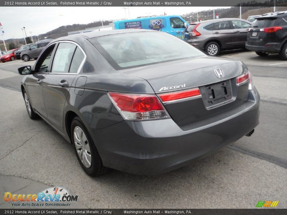 2012 Honda Accord LX Sedan Polished Metal Metallic / Gray Photo #7