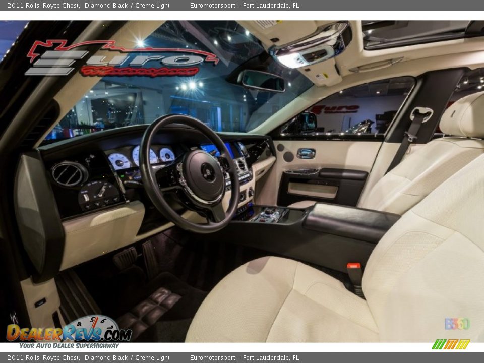 2011 Rolls-Royce Ghost Diamond Black / Creme Light Photo #28