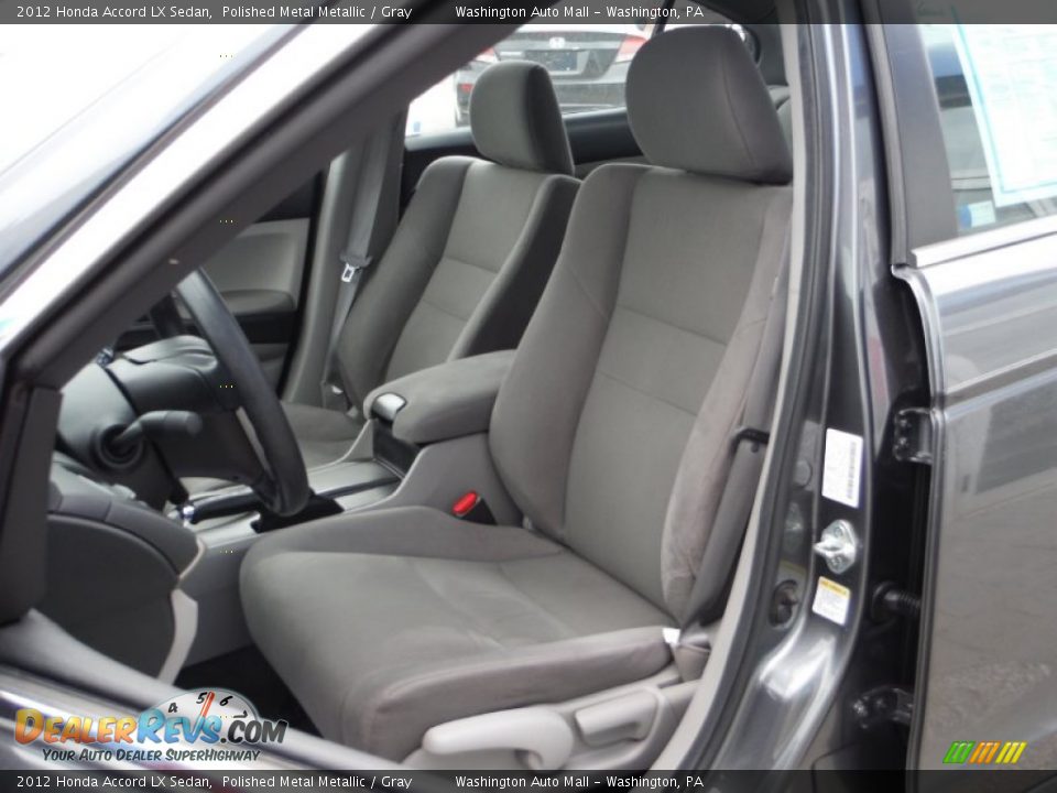 2012 Honda Accord LX Sedan Polished Metal Metallic / Gray Photo #11