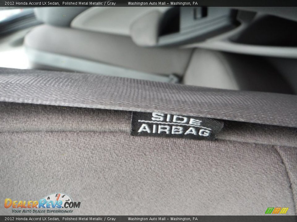 2012 Honda Accord LX Sedan Polished Metal Metallic / Gray Photo #12