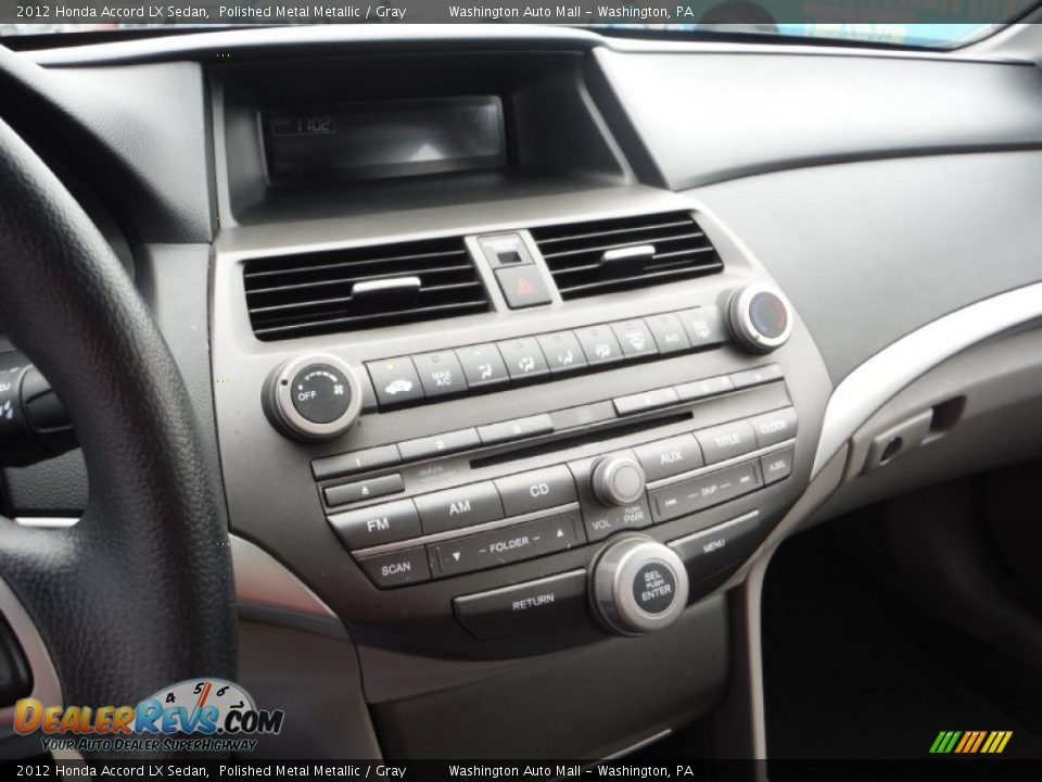 2012 Honda Accord LX Sedan Polished Metal Metallic / Gray Photo #13