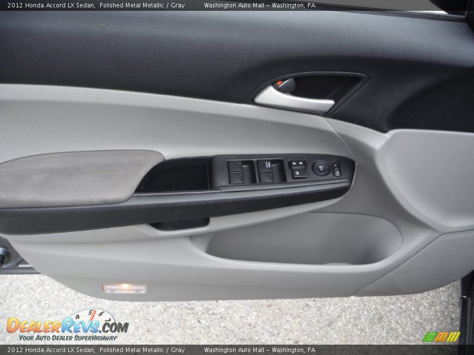 2012 Honda Accord LX Sedan Polished Metal Metallic / Gray Photo #15