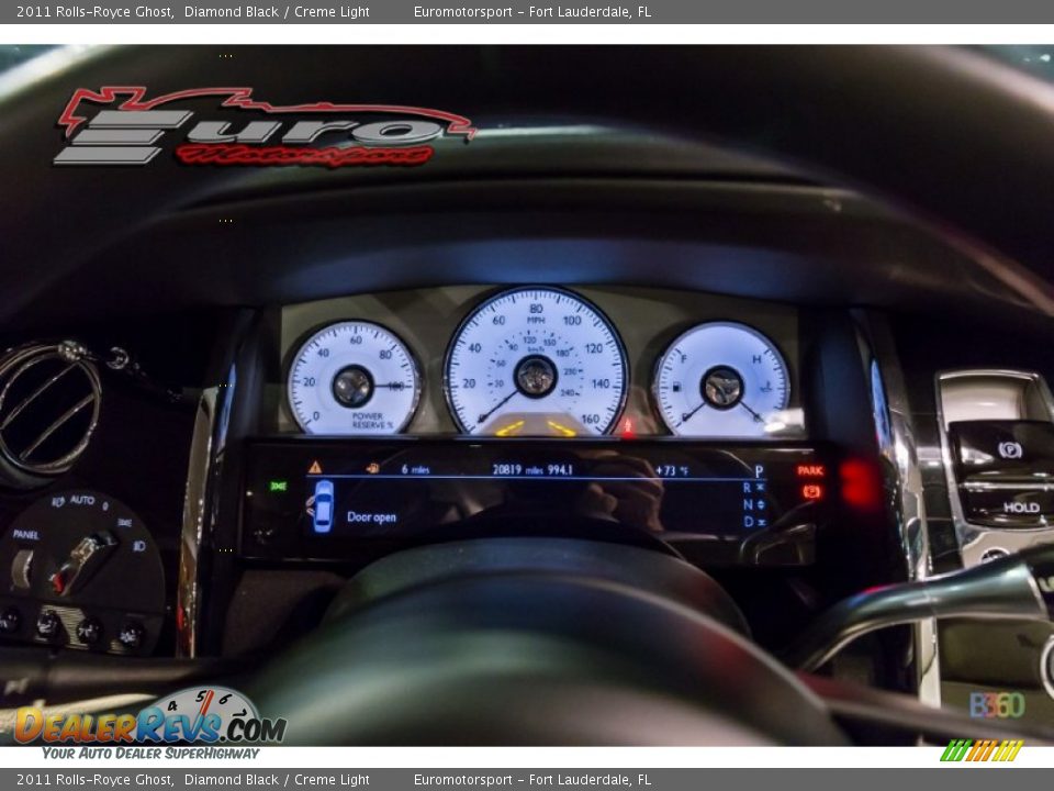 2011 Rolls-Royce Ghost Diamond Black / Creme Light Photo #33