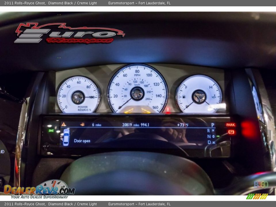 2011 Rolls-Royce Ghost Diamond Black / Creme Light Photo #34