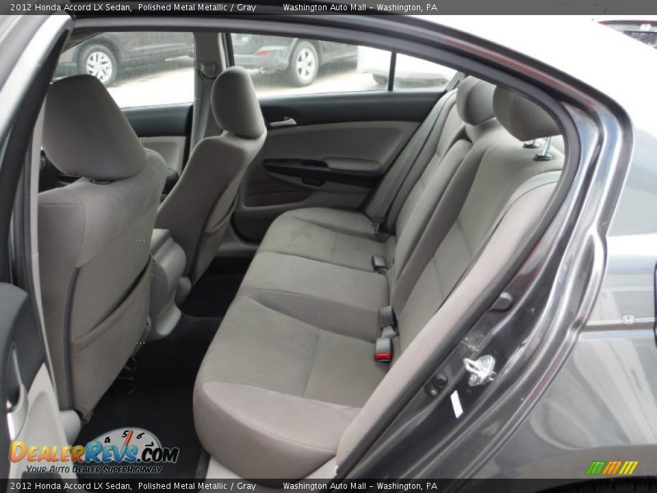 2012 Honda Accord LX Sedan Polished Metal Metallic / Gray Photo #17
