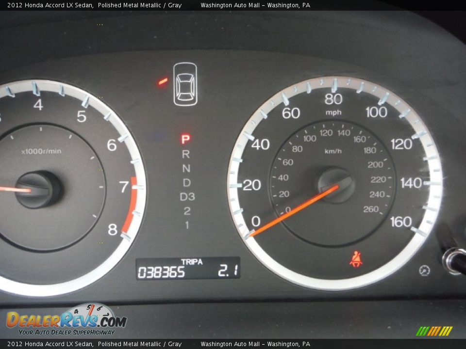 2012 Honda Accord LX Sedan Polished Metal Metallic / Gray Photo #20