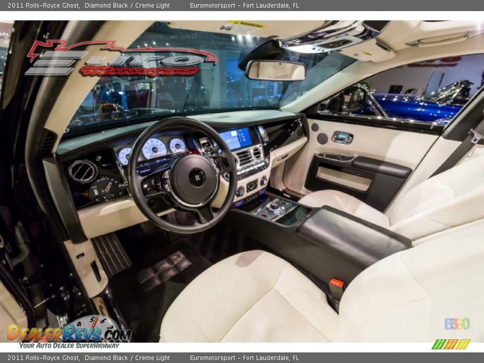 2011 Rolls-Royce Ghost Diamond Black / Creme Light Photo #52