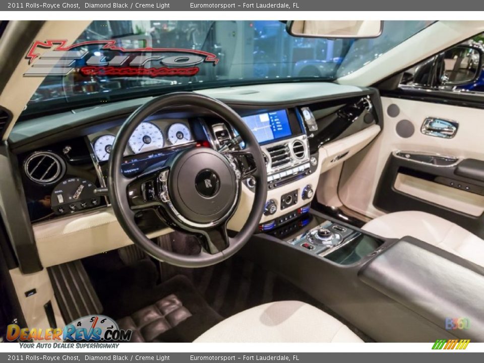 2011 Rolls-Royce Ghost Diamond Black / Creme Light Photo #53