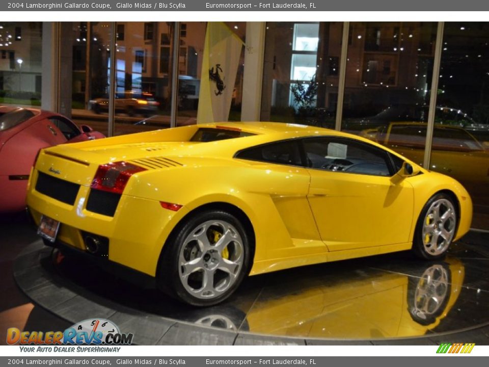 2004 Lamborghini Gallardo Coupe Giallo Midas / Blu Scylla Photo #7