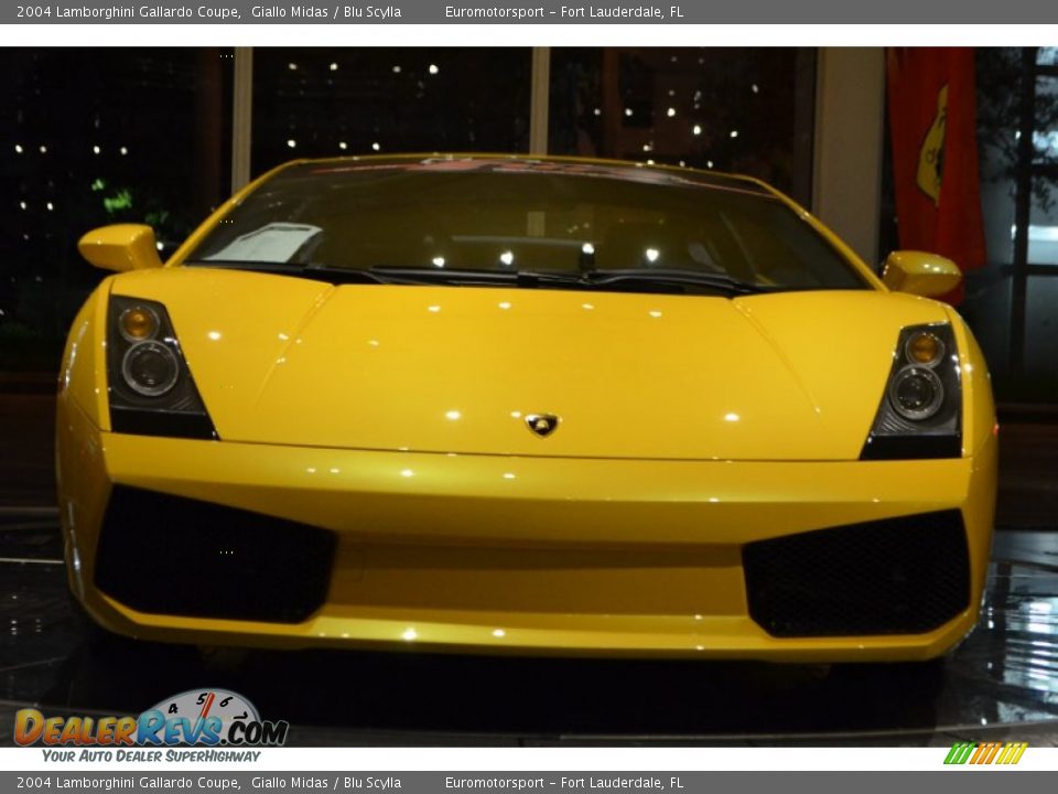 2004 Lamborghini Gallardo Coupe Giallo Midas / Blu Scylla Photo #12