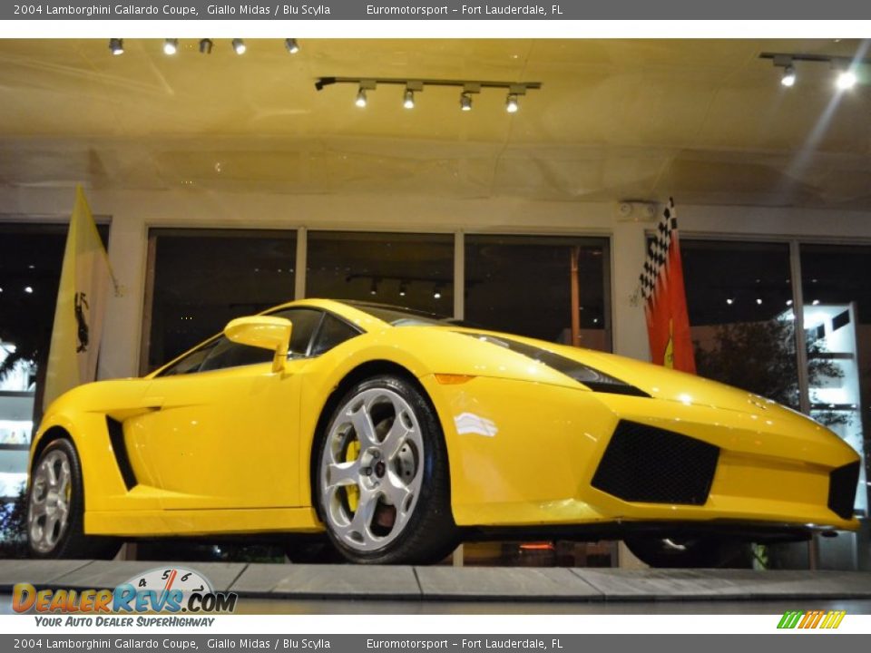 2004 Lamborghini Gallardo Coupe Giallo Midas / Blu Scylla Photo #15