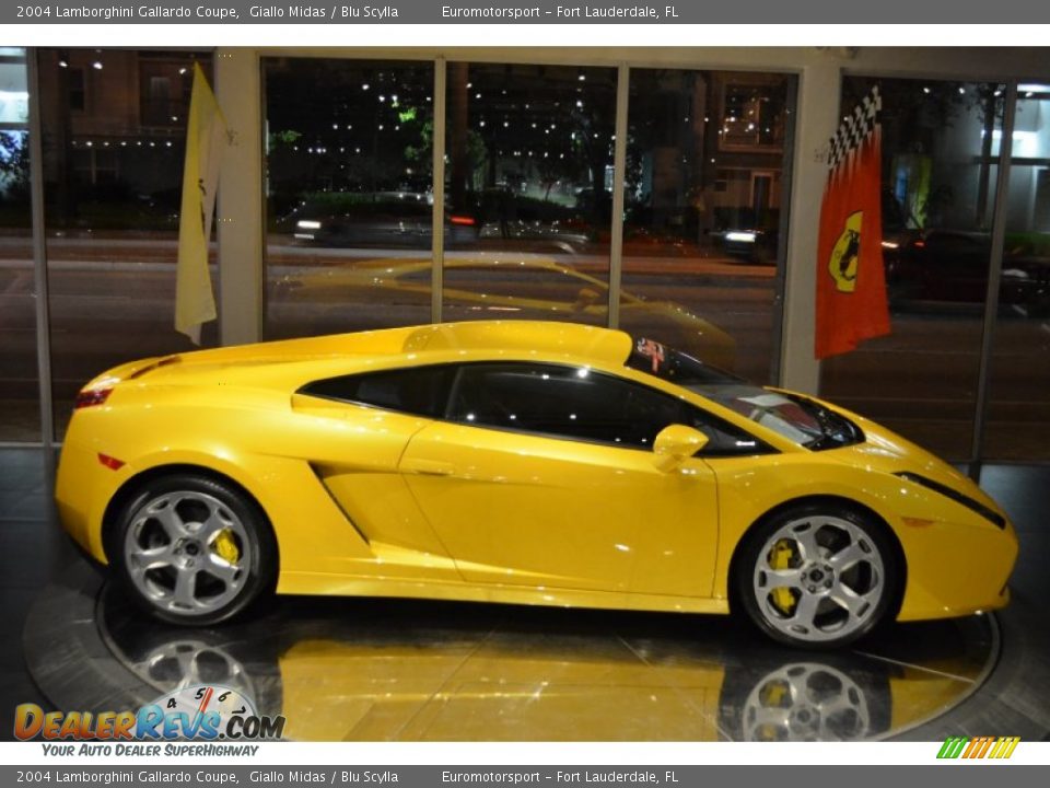 2004 Lamborghini Gallardo Coupe Giallo Midas / Blu Scylla Photo #20