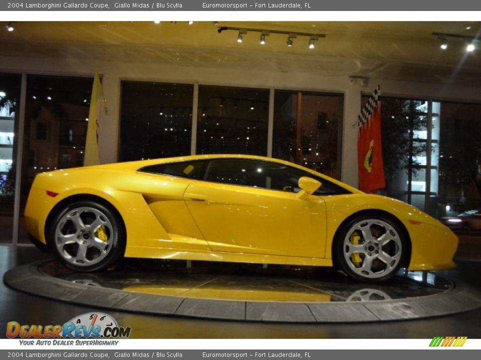 2004 Lamborghini Gallardo Coupe Giallo Midas / Blu Scylla Photo #22