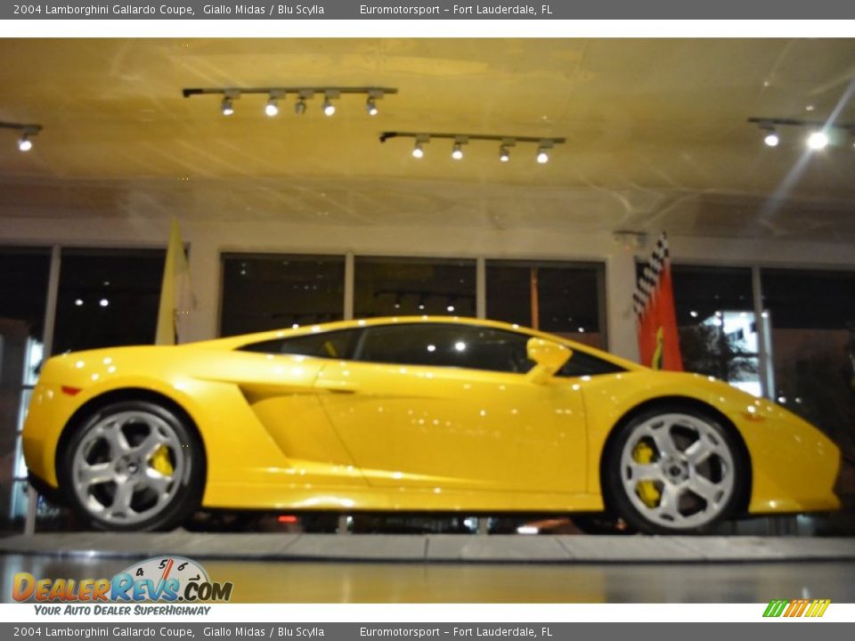 2004 Lamborghini Gallardo Coupe Giallo Midas / Blu Scylla Photo #23