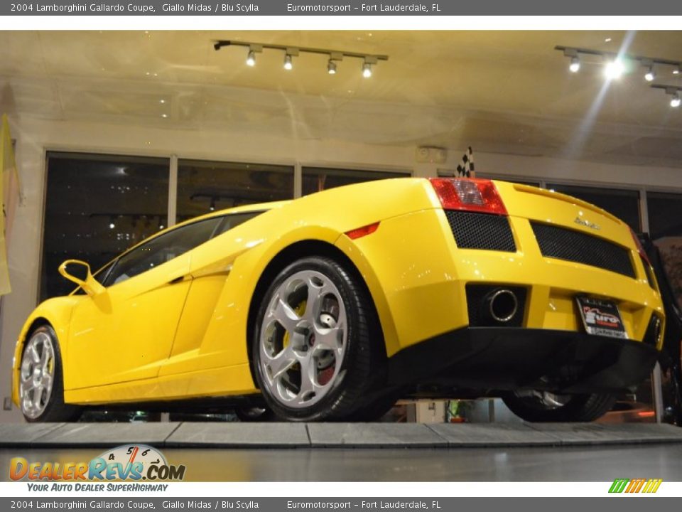 2004 Lamborghini Gallardo Coupe Giallo Midas / Blu Scylla Photo #30
