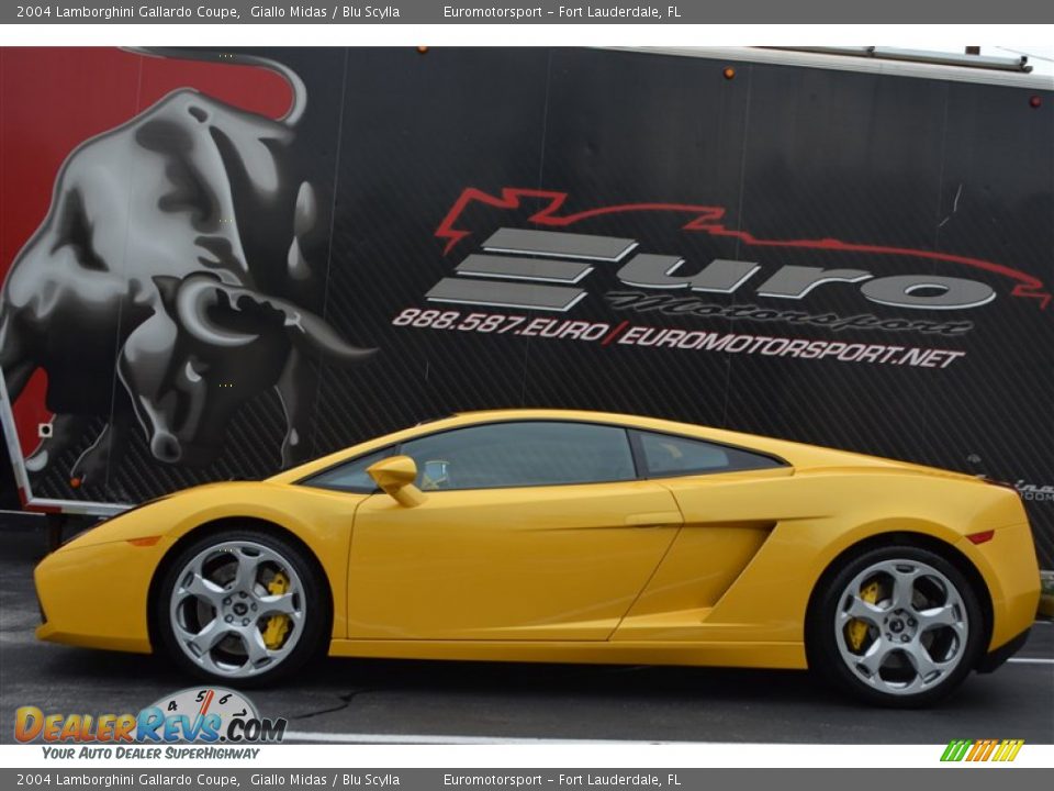 2004 Lamborghini Gallardo Coupe Giallo Midas / Blu Scylla Photo #36