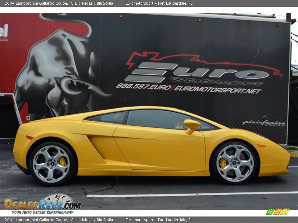 2004 Lamborghini Gallardo Coupe Giallo Midas / Blu Scylla Photo #40