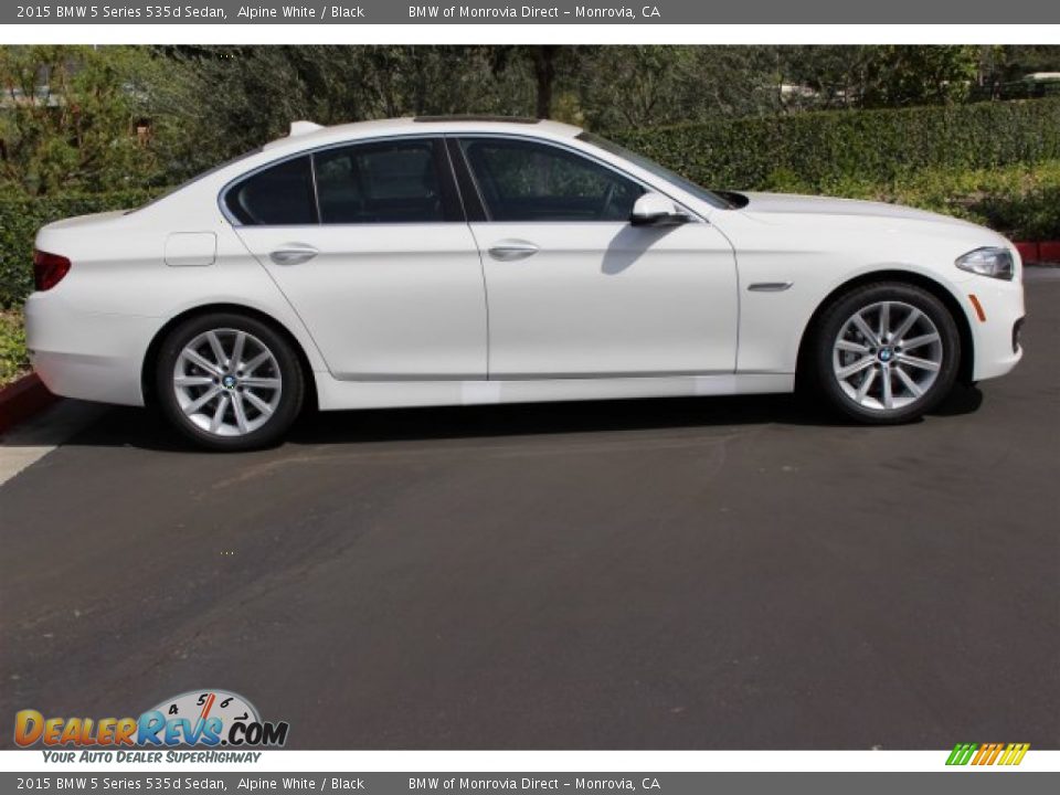 2015 BMW 5 Series 535d Sedan Alpine White / Black Photo #2