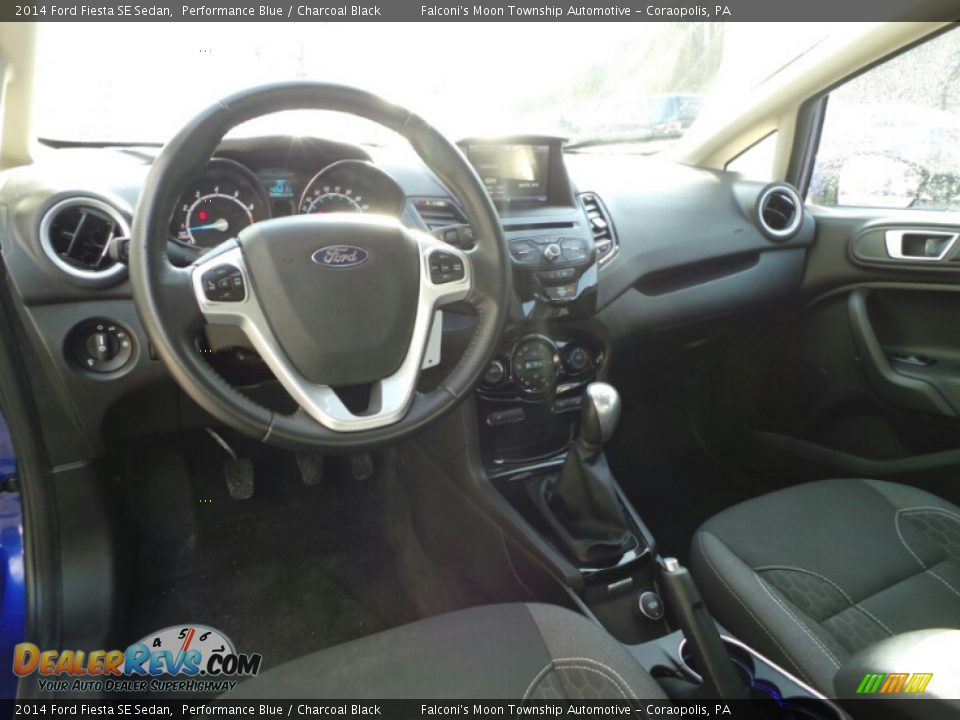 2014 Ford Fiesta SE Sedan Performance Blue / Charcoal Black Photo #17