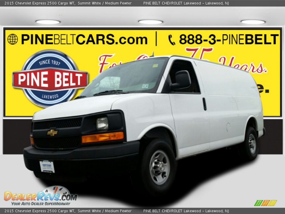 2015 Chevrolet Express 2500 Cargo WT Summit White / Medium Pewter Photo #1