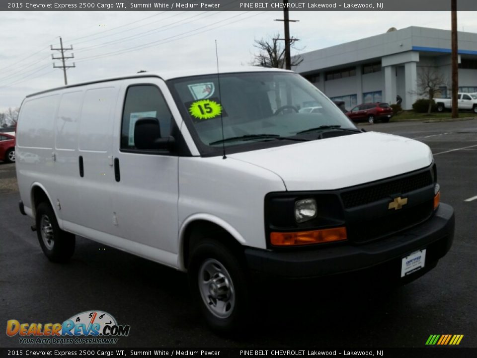 2015 Chevrolet Express 2500 Cargo WT Summit White / Medium Pewter Photo #3