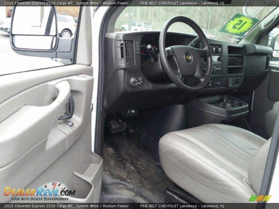 2015 Chevrolet Express 2500 Cargo WT Summit White / Medium Pewter Photo #14