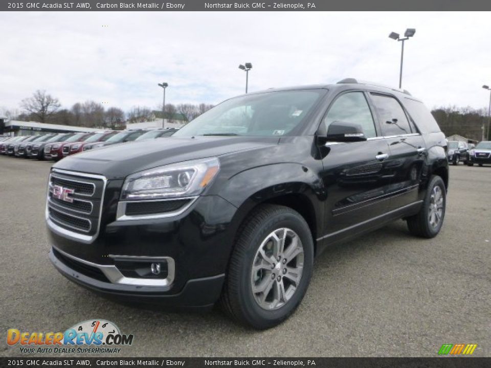 2015 GMC Acadia SLT AWD Carbon Black Metallic / Ebony Photo #1