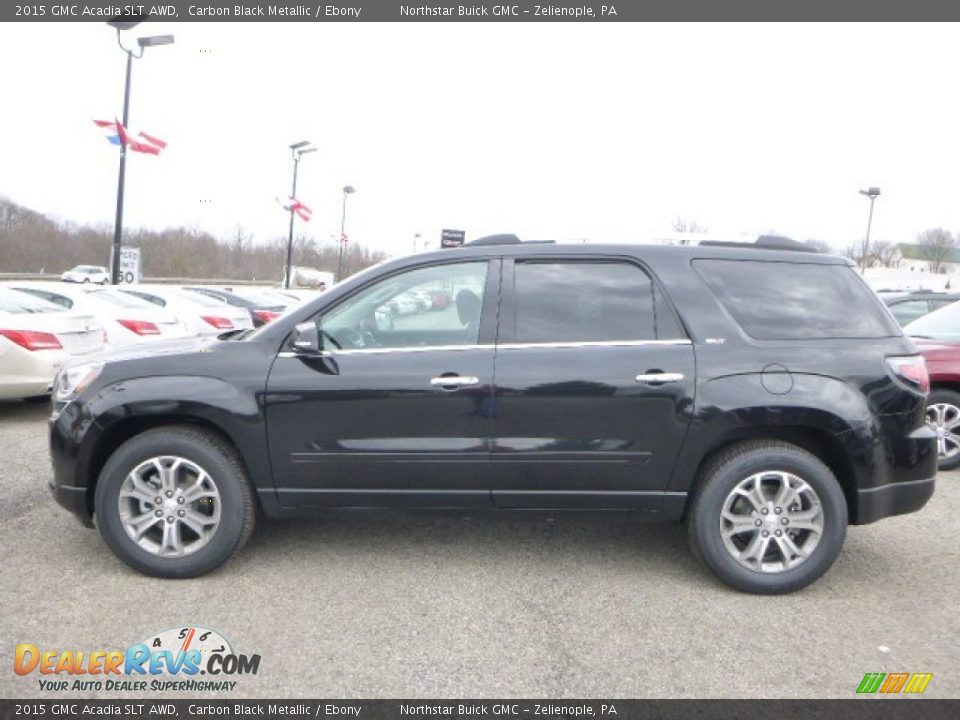 2015 GMC Acadia SLT AWD Carbon Black Metallic / Ebony Photo #2