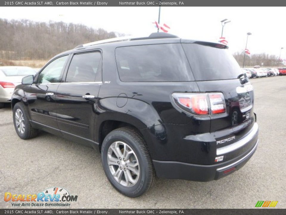2015 GMC Acadia SLT AWD Carbon Black Metallic / Ebony Photo #3