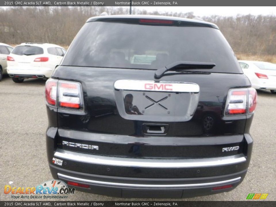 2015 GMC Acadia SLT AWD Carbon Black Metallic / Ebony Photo #4