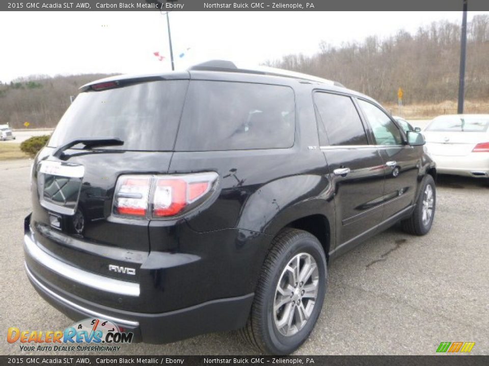 2015 GMC Acadia SLT AWD Carbon Black Metallic / Ebony Photo #5