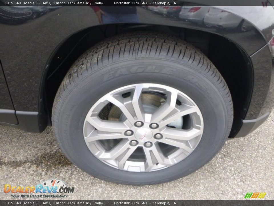 2015 GMC Acadia SLT AWD Carbon Black Metallic / Ebony Photo #7