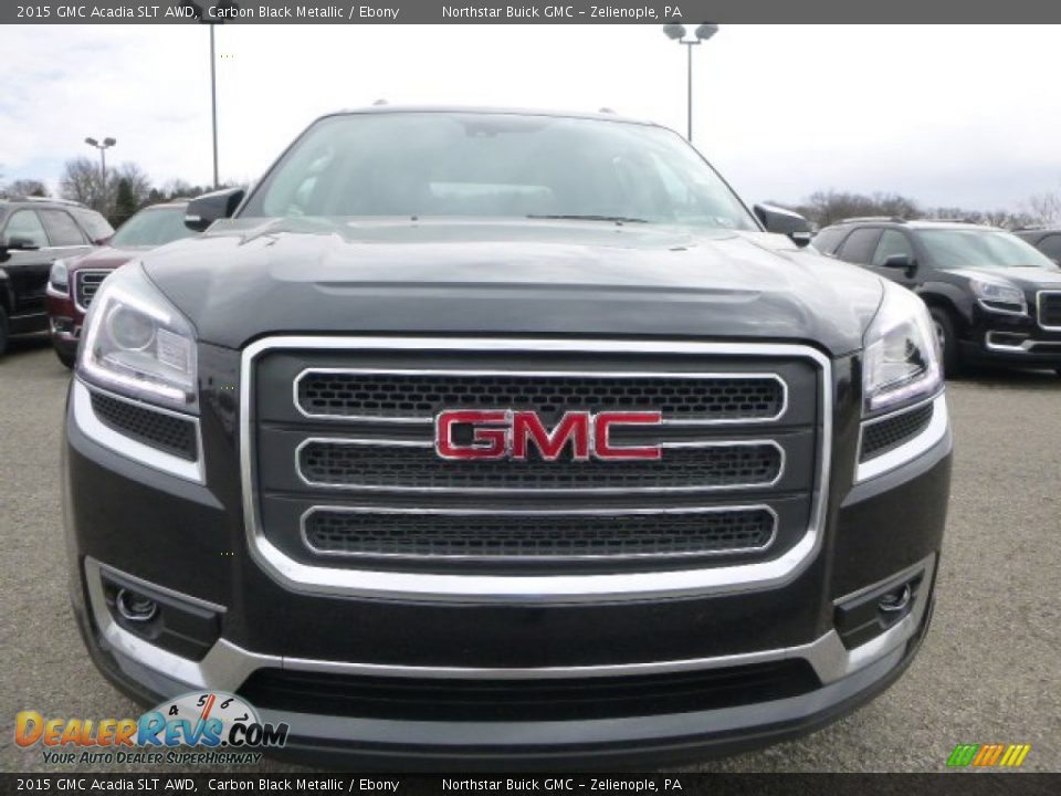2015 GMC Acadia SLT AWD Carbon Black Metallic / Ebony Photo #9