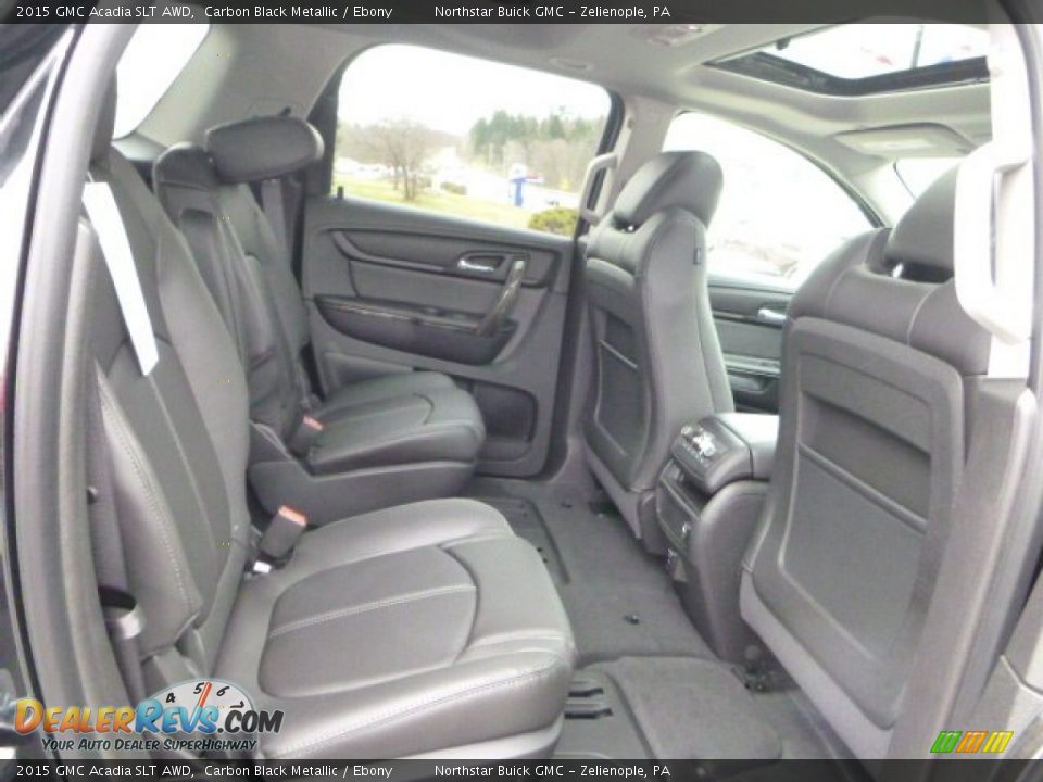 2015 GMC Acadia SLT AWD Carbon Black Metallic / Ebony Photo #10