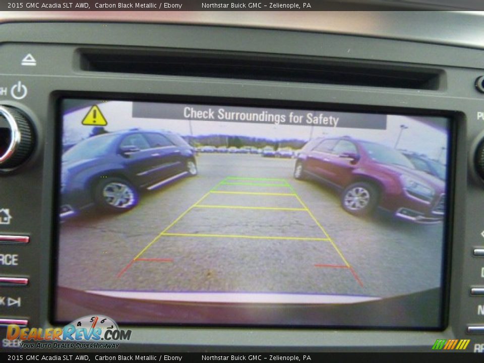 2015 GMC Acadia SLT AWD Carbon Black Metallic / Ebony Photo #17