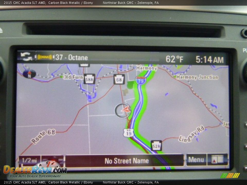 2015 GMC Acadia SLT AWD Carbon Black Metallic / Ebony Photo #18