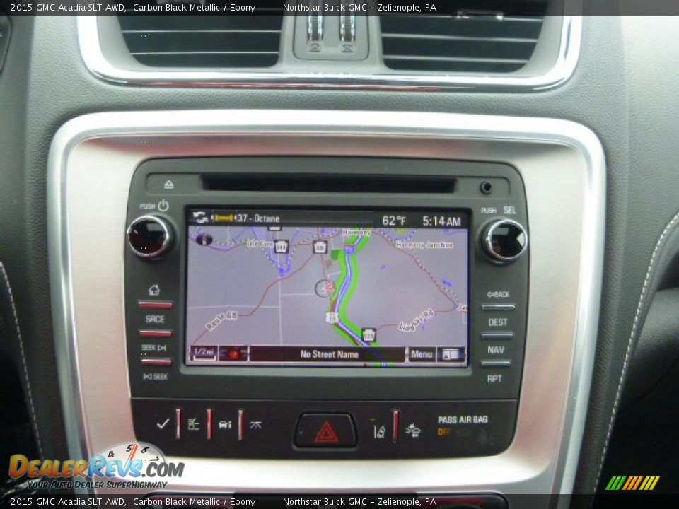 2015 GMC Acadia SLT AWD Carbon Black Metallic / Ebony Photo #19
