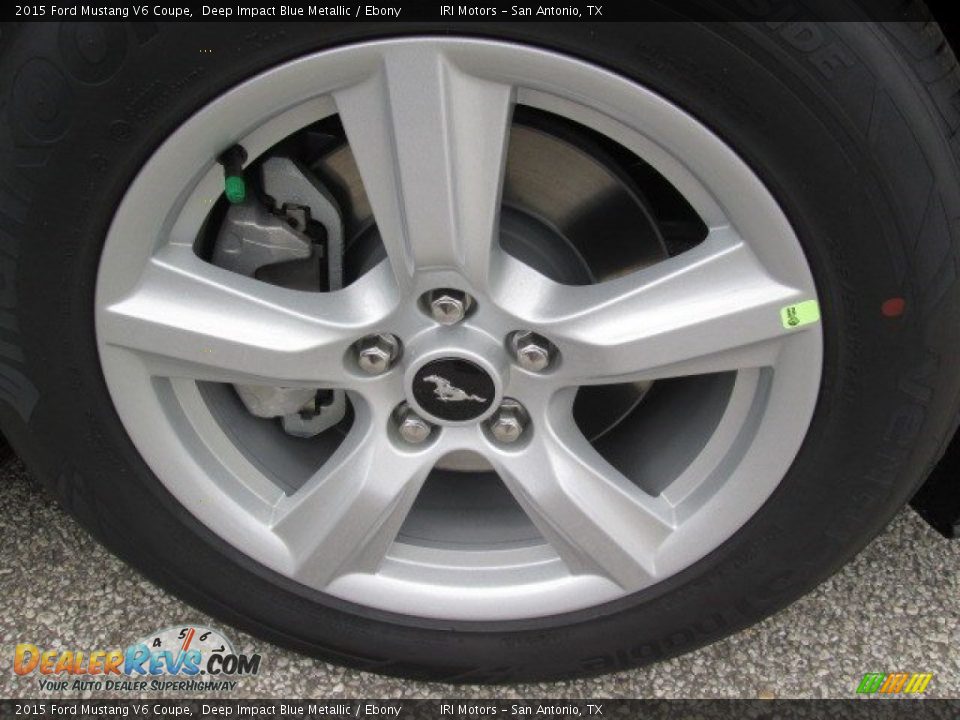 2015 Ford Mustang V6 Coupe Deep Impact Blue Metallic / Ebony Photo #2