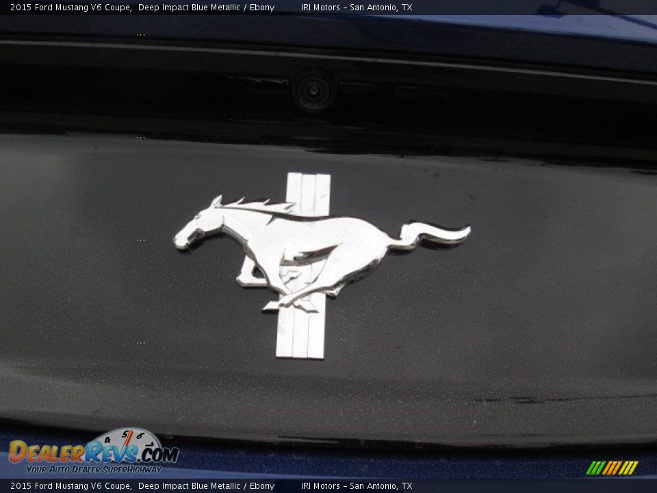 2015 Ford Mustang V6 Coupe Deep Impact Blue Metallic / Ebony Photo #8