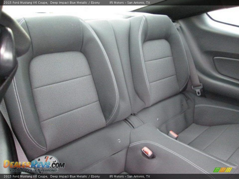 2015 Ford Mustang V6 Coupe Deep Impact Blue Metallic / Ebony Photo #10