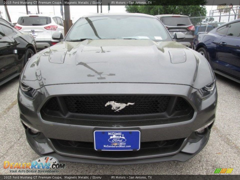 2015 Ford Mustang GT Premium Coupe Magnetic Metallic / Ebony Photo #4