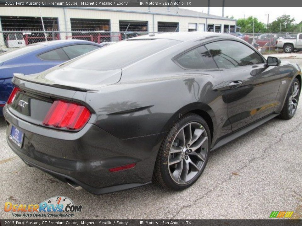 2015 Ford Mustang GT Premium Coupe Magnetic Metallic / Ebony Photo #8