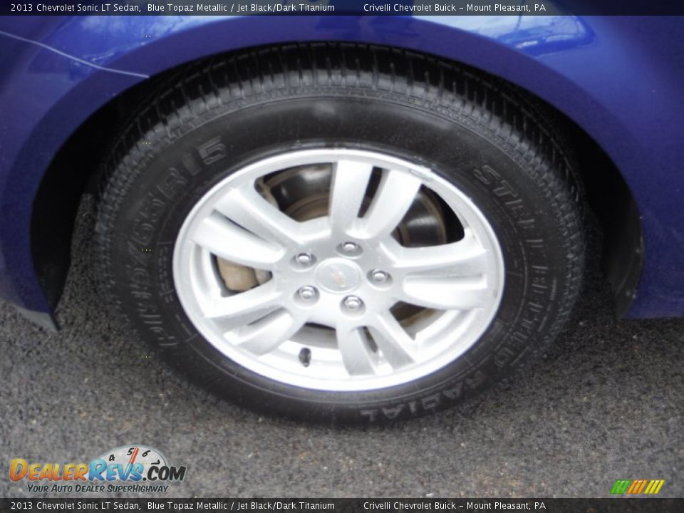 2013 Chevrolet Sonic LT Sedan Blue Topaz Metallic / Jet Black/Dark Titanium Photo #3