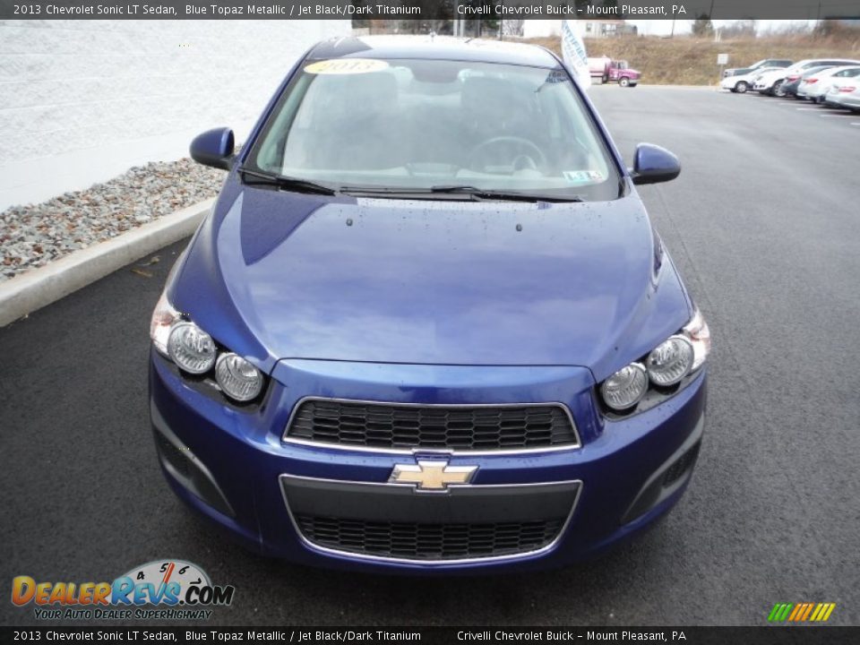 2013 Chevrolet Sonic LT Sedan Blue Topaz Metallic / Jet Black/Dark Titanium Photo #4