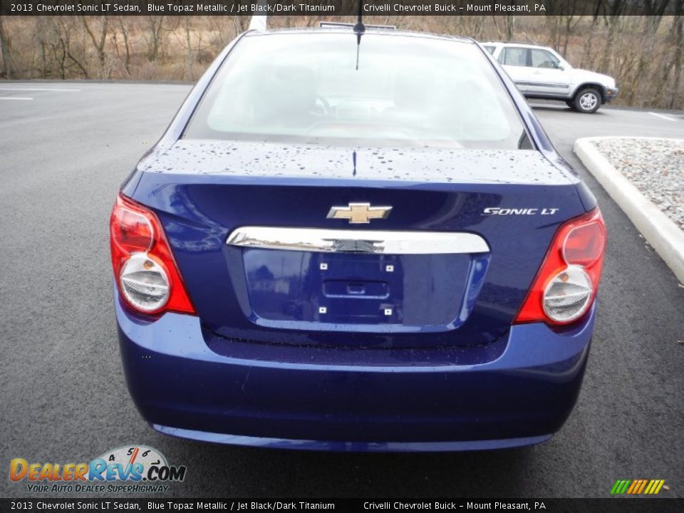 2013 Chevrolet Sonic LT Sedan Blue Topaz Metallic / Jet Black/Dark Titanium Photo #8