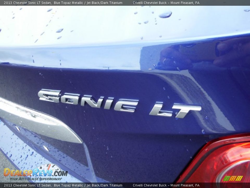 2013 Chevrolet Sonic LT Sedan Blue Topaz Metallic / Jet Black/Dark Titanium Photo #10