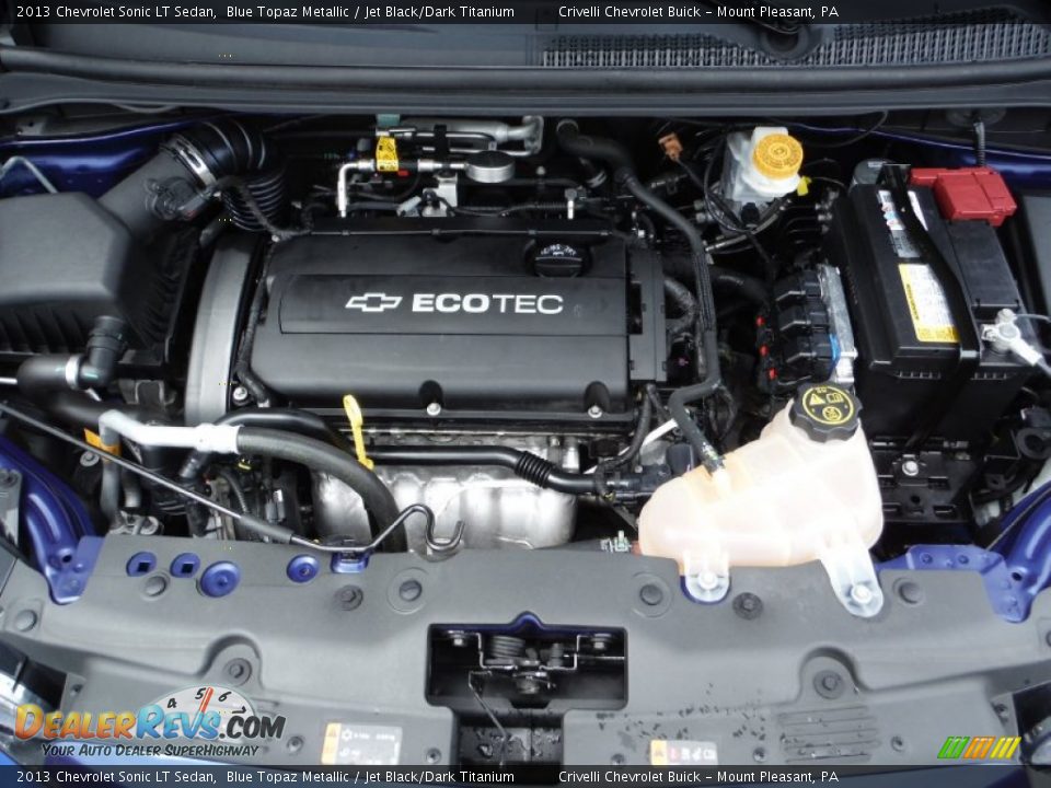 2013 Chevrolet Sonic LT Sedan 1.8 Liter DOHC 16-Valve ECOTEC 4 Cylinder Engine Photo #11
